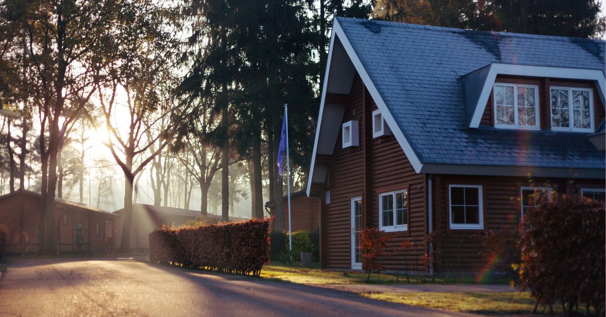 Outside view of a red house, generational wealth estate planning