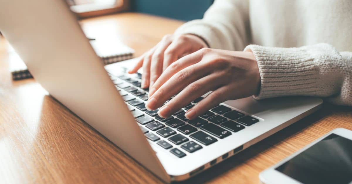 Woman typing on a laptop, Creating an Estate Plan in 2025